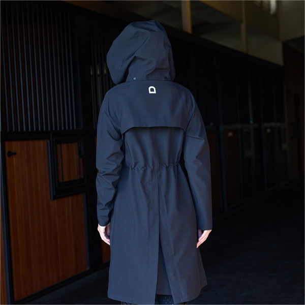 2025 Dublin Womens Wet Weather Long Jacket 1027642 - Black